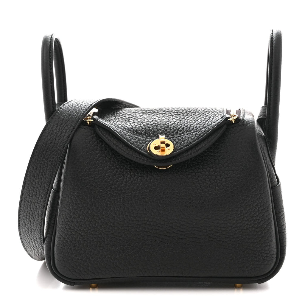 Taurillon Clemence Mini Lindy 20 Black
