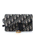 Oblique Saddle Belt Bag Blue