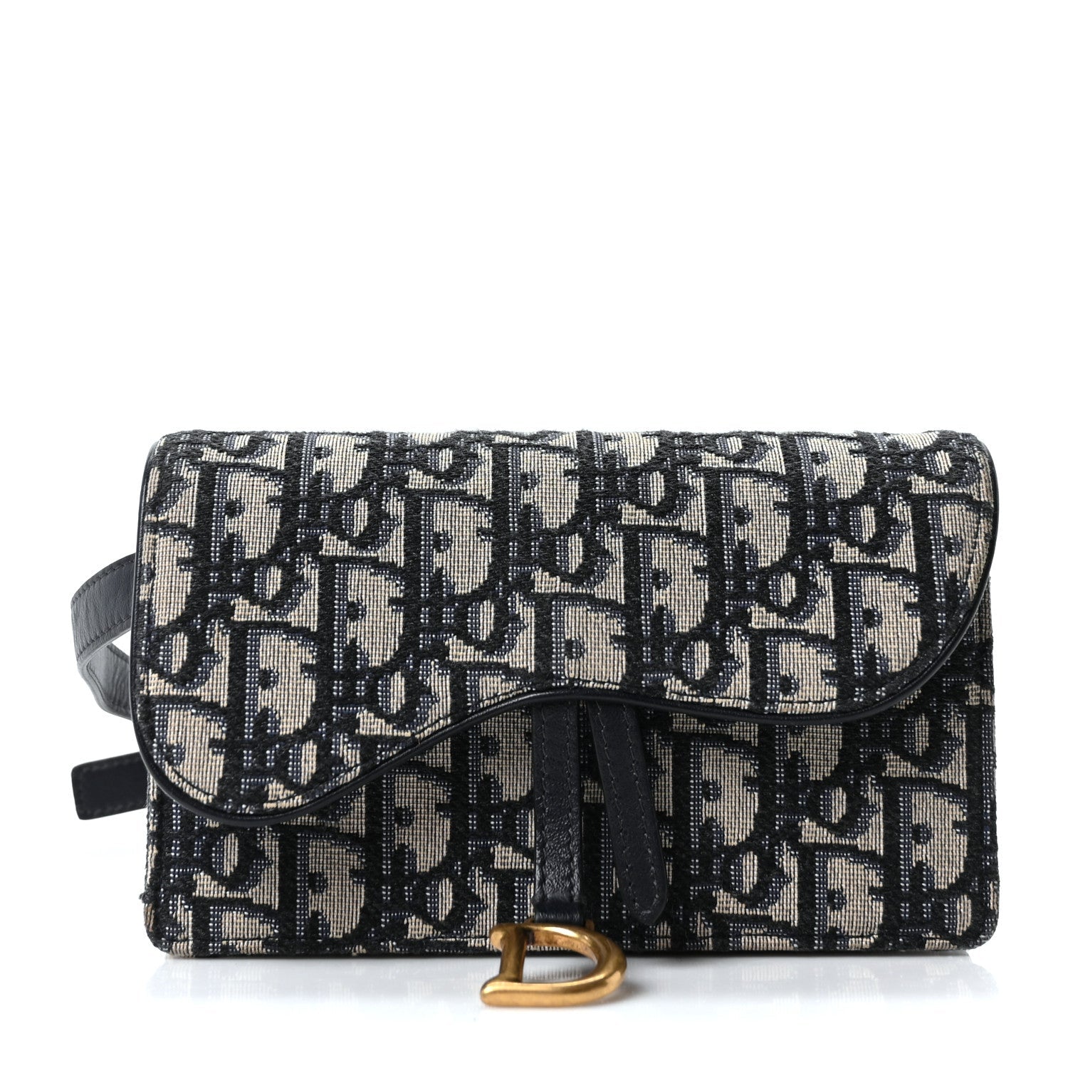 Oblique Saddle Belt Bag Blue