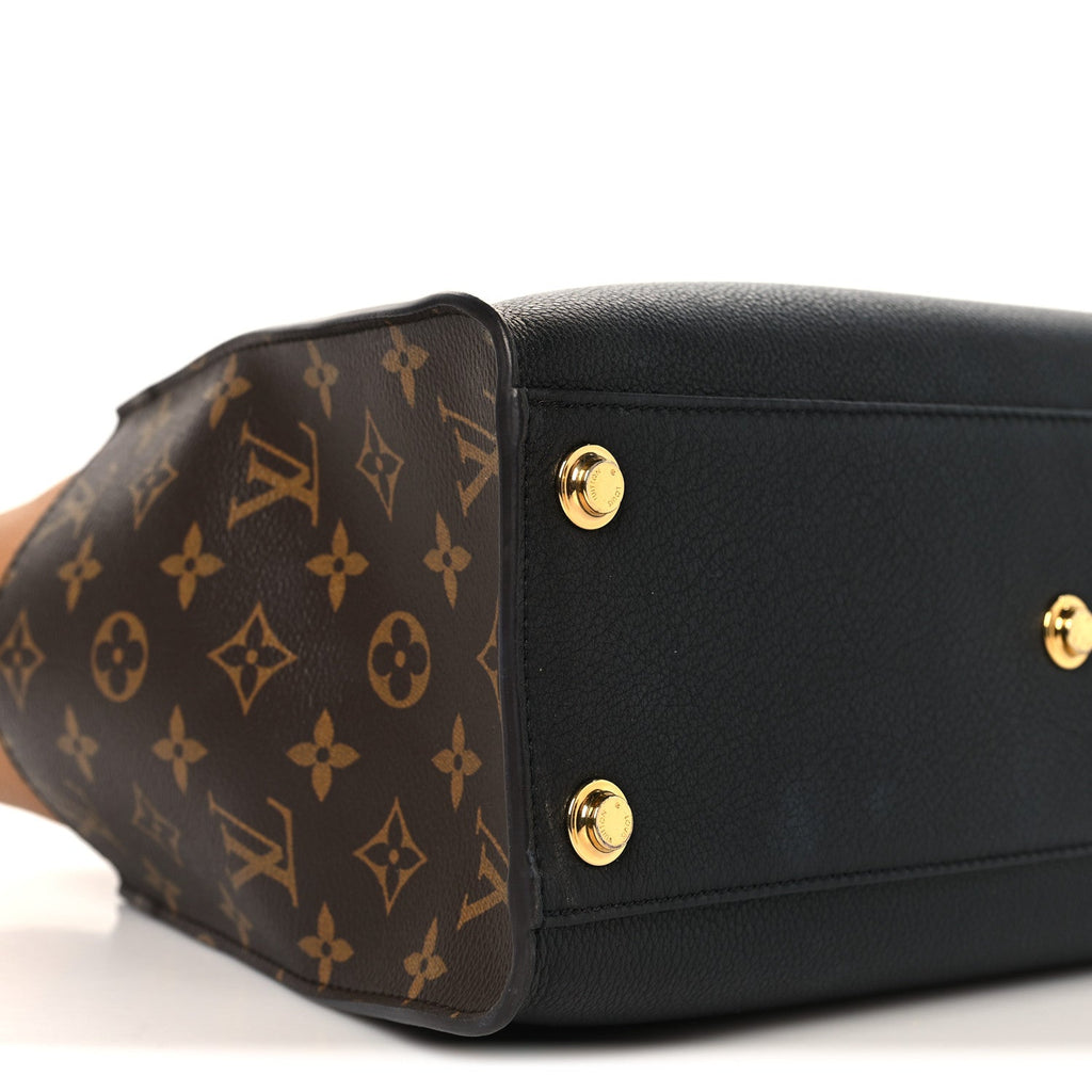 Calfskin Monogram On My Side MM Black