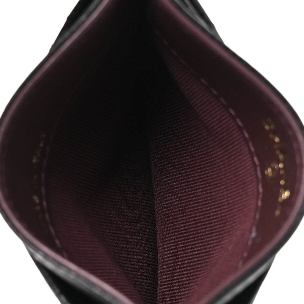 Caviar Quilted  Holder Black
