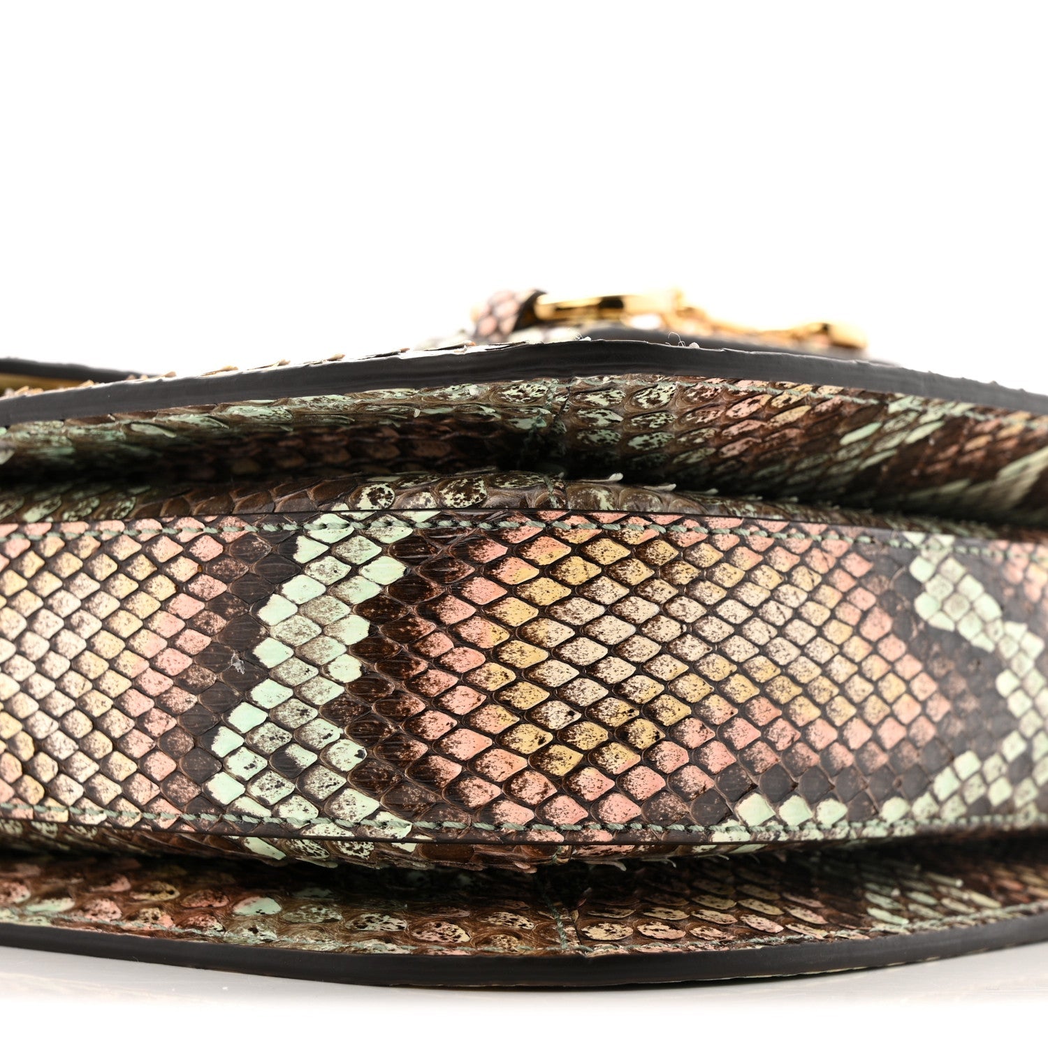 Snakeskin Horsebit 1955 Shoulder Bag Multicolor