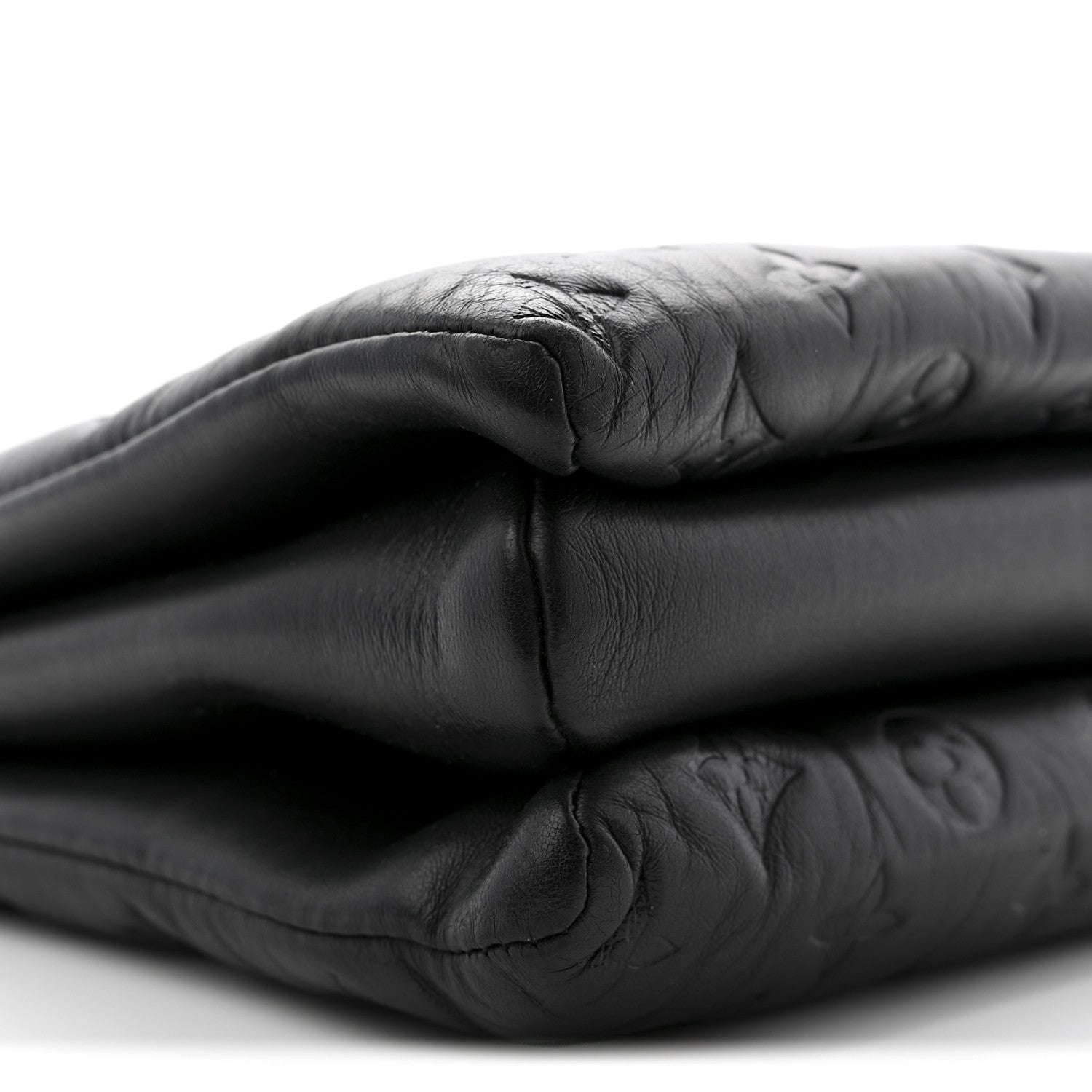 Lambskin Embossed Monogram Coussin MM Black
