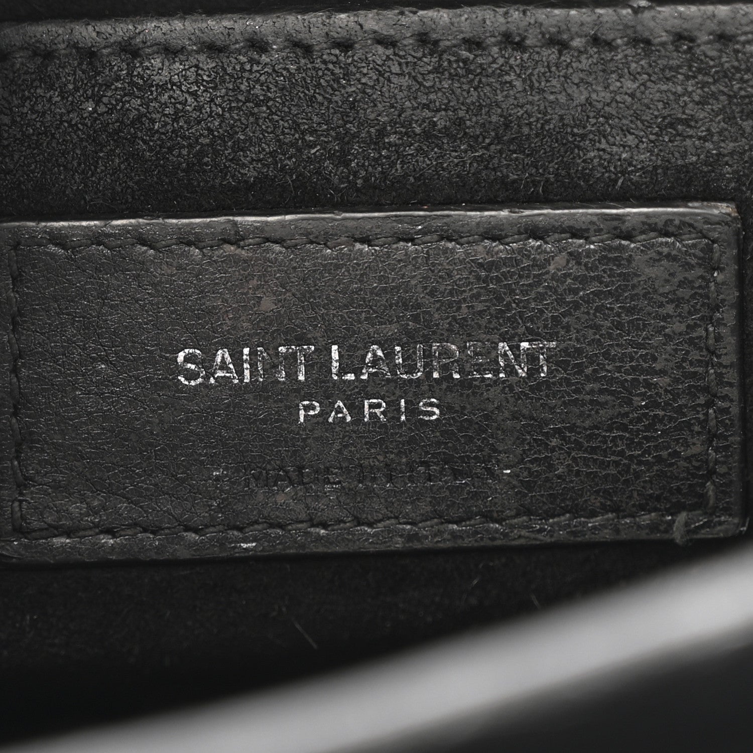Calfskin Crocodile Embossed Medium Monogram Sunset Black