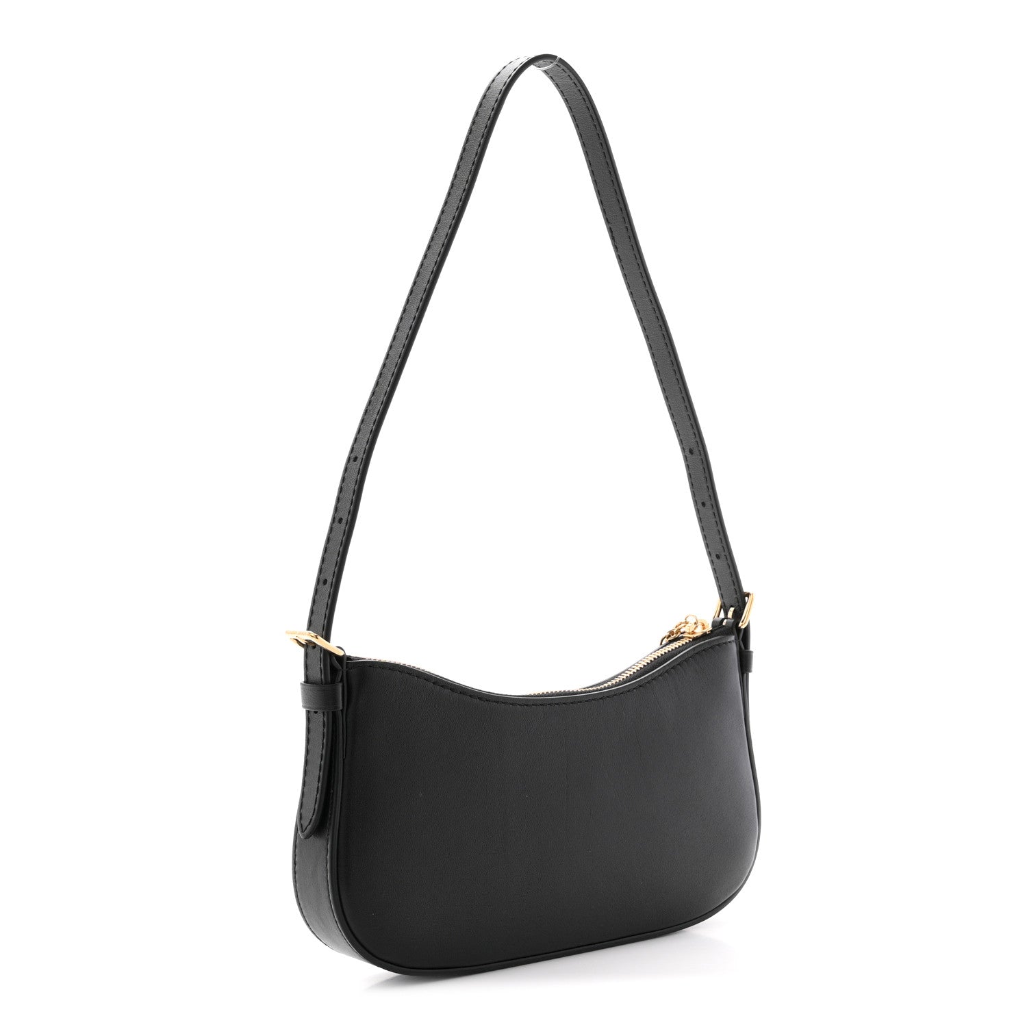 Calfskin LV Bloom Pochette  Black