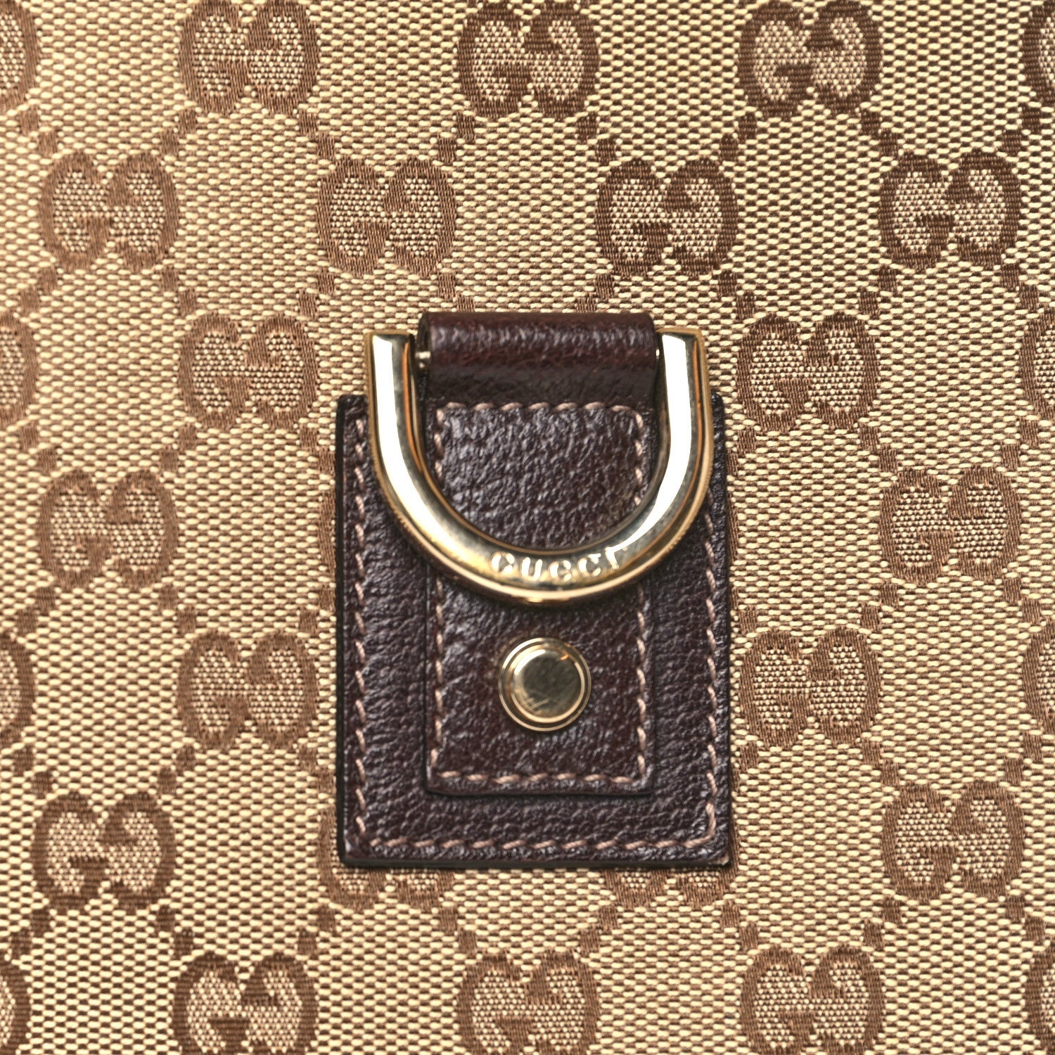 Monogram Medium Abbey D Ring Hobo Brown