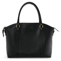 Soft Microguccissima Dome Satchel Black