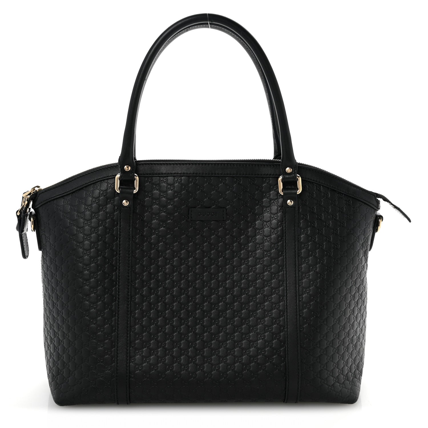 Soft Microguccissima Dome Satchel Black