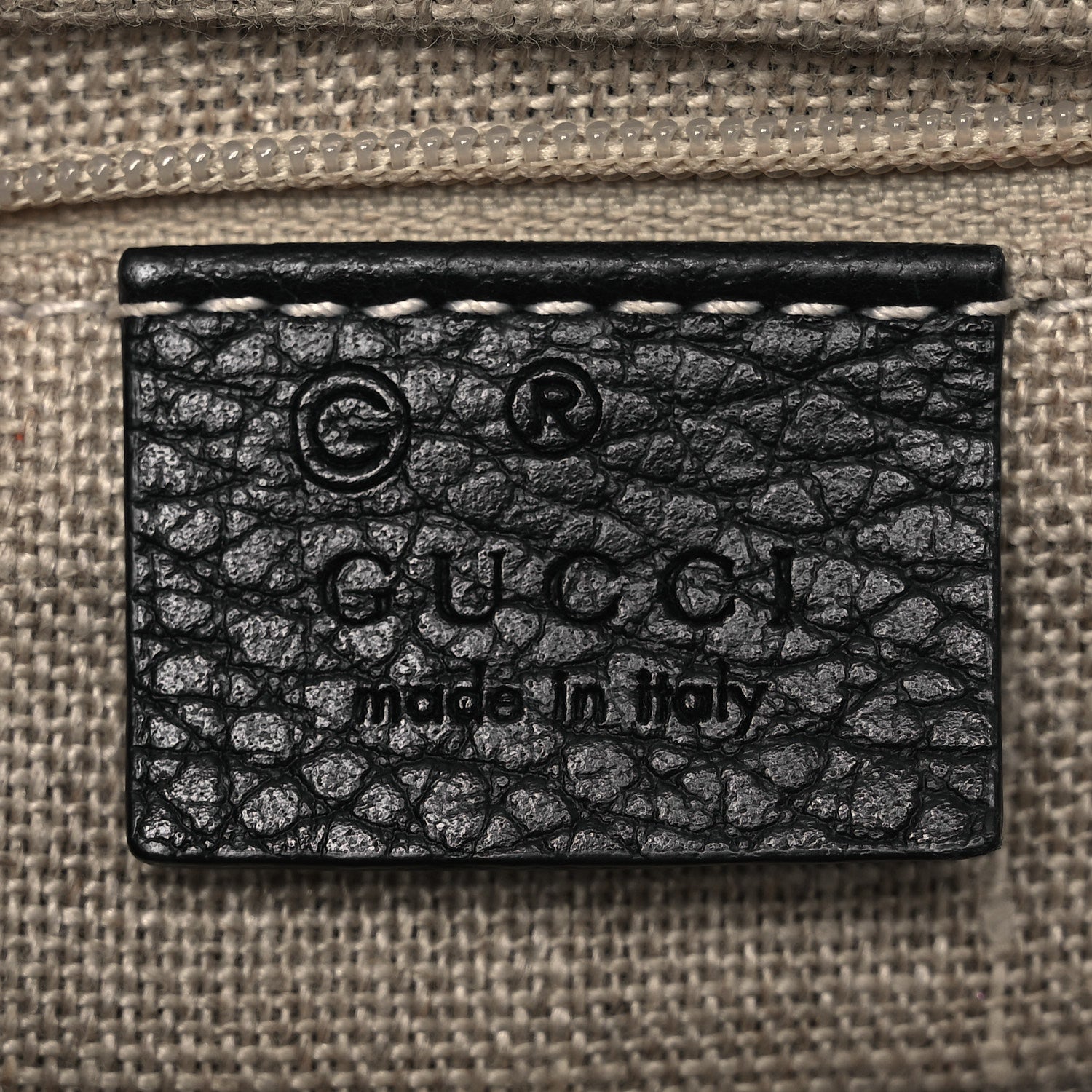 Dollar Calfskin Interlocking G Shoulder Bag Black