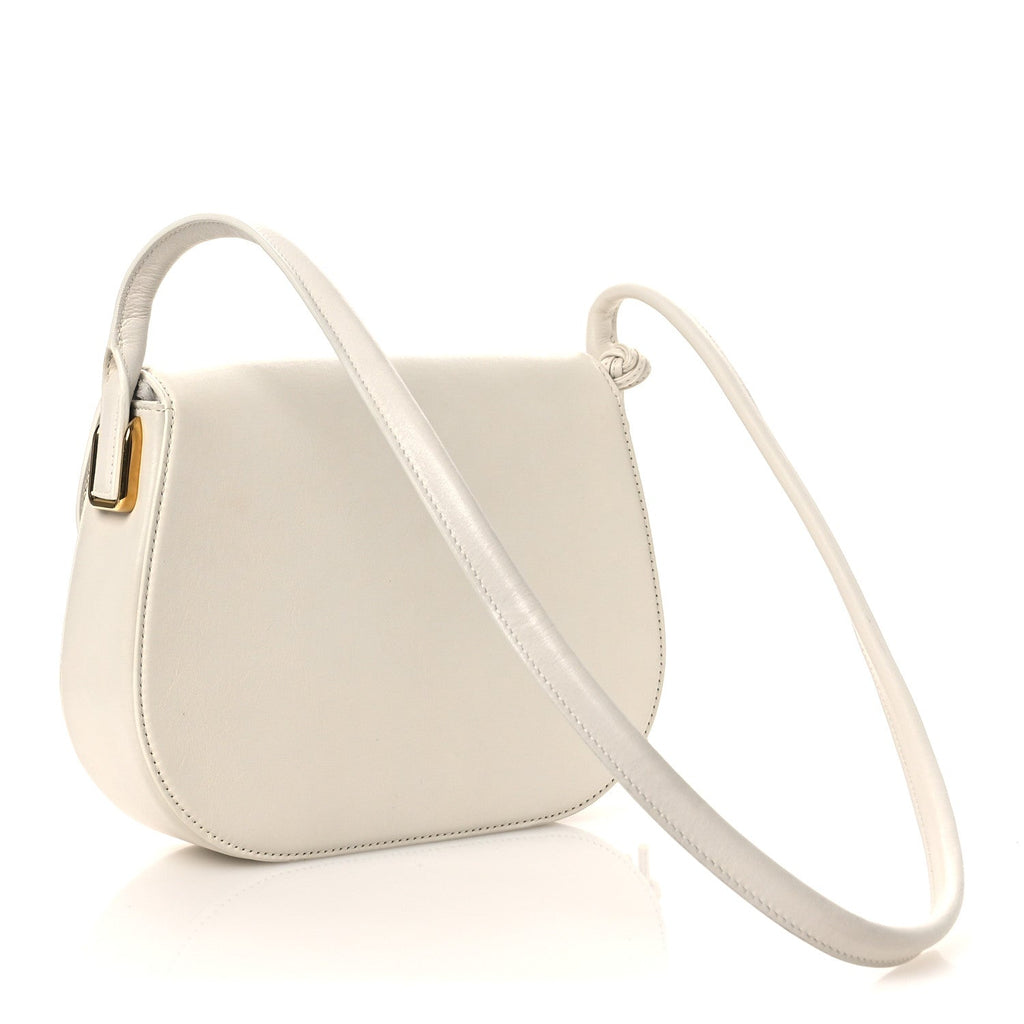 Calfskin Small Desiree Crossbody Bag Chalk
