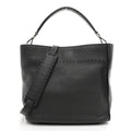 Cuoio Romano Selleria Small Anna Bucket Bag Asfalto