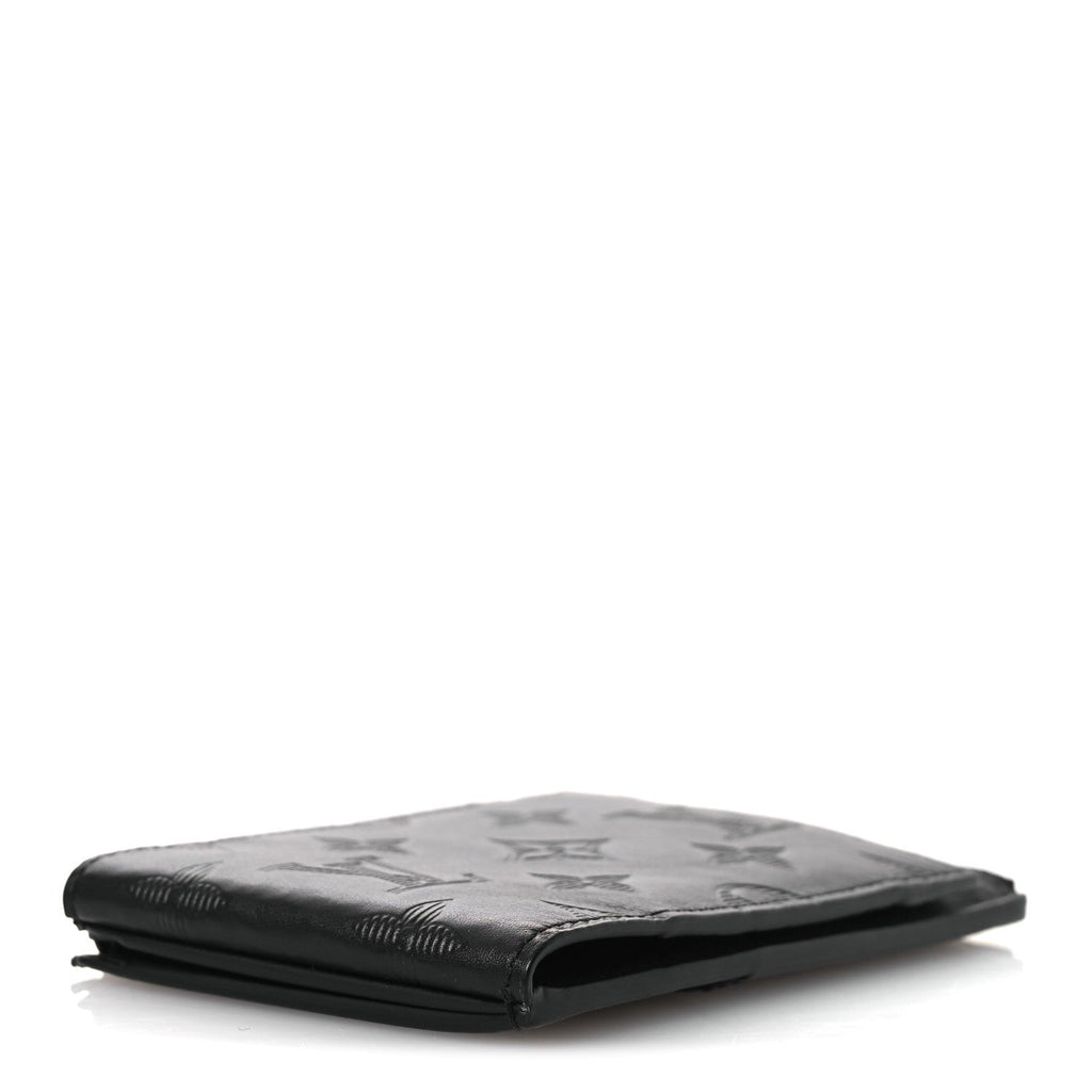 Calfskin Monogram Shadow Hybrid Wallet Black
