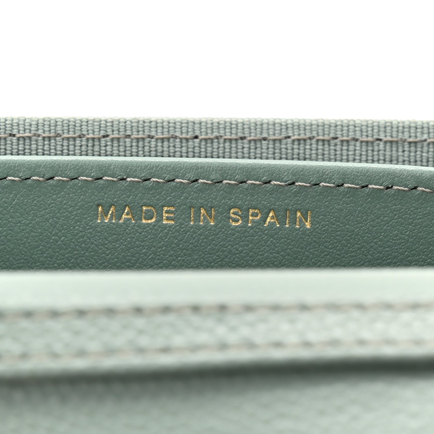 Caviar Quilted Flap  Holder On Chain Light Green