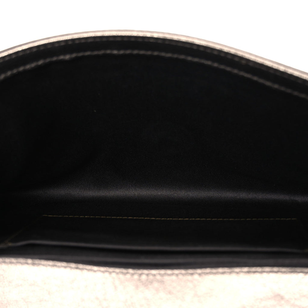 Metallic Calfskin Monogram Large Belle De Jour Clutch  Gold