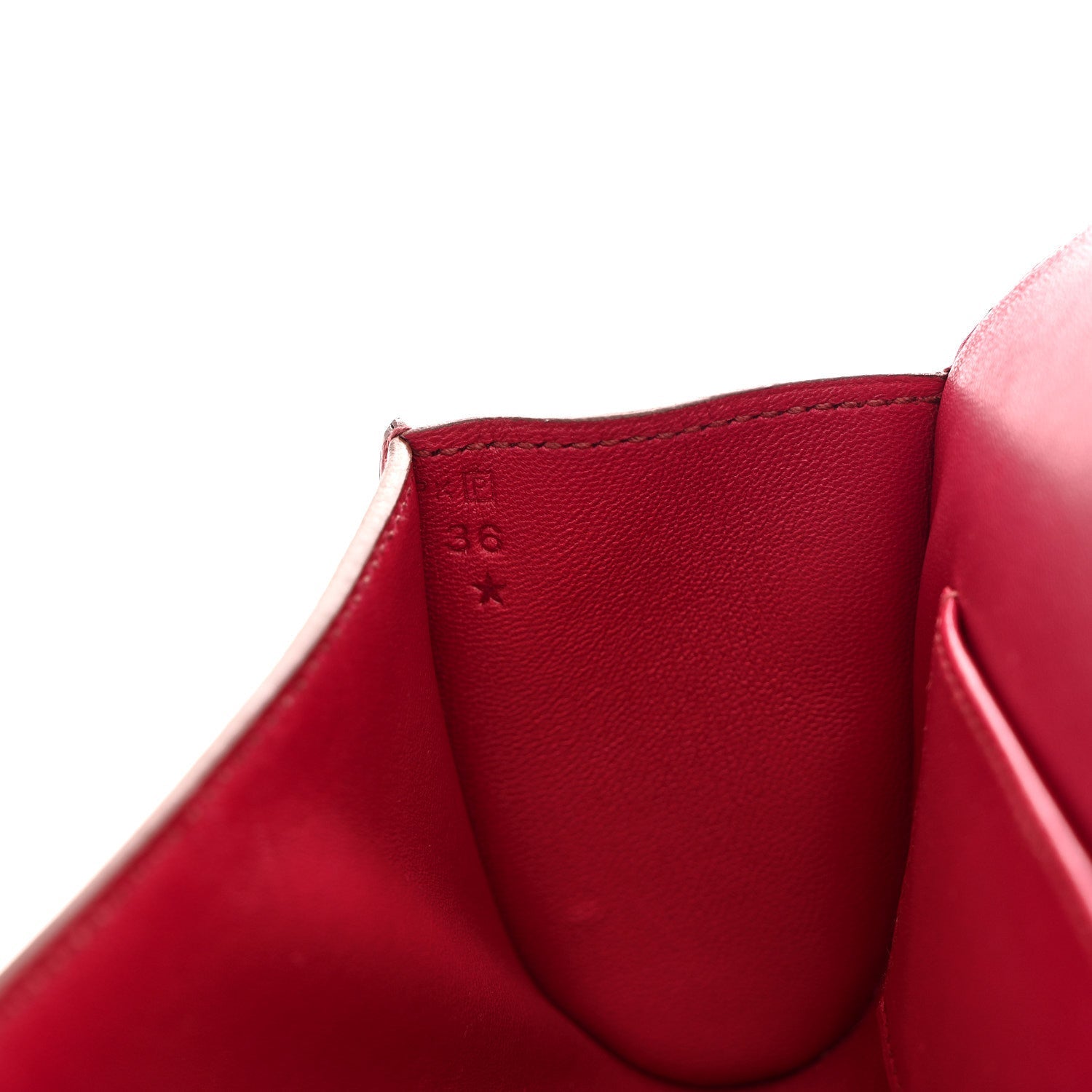 Tadelakt Egee Clutch Rouge Vif