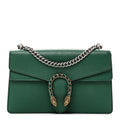 Pebbled Calfskin Small Dionysus Shoulder Bag Emerald