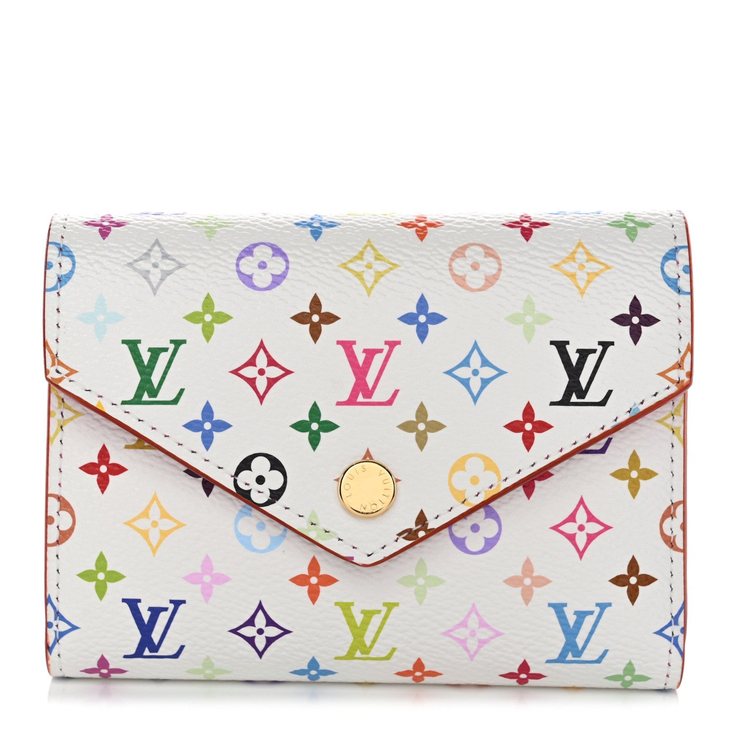 LV x TM Monogram Multicolor Victorine Wallet White