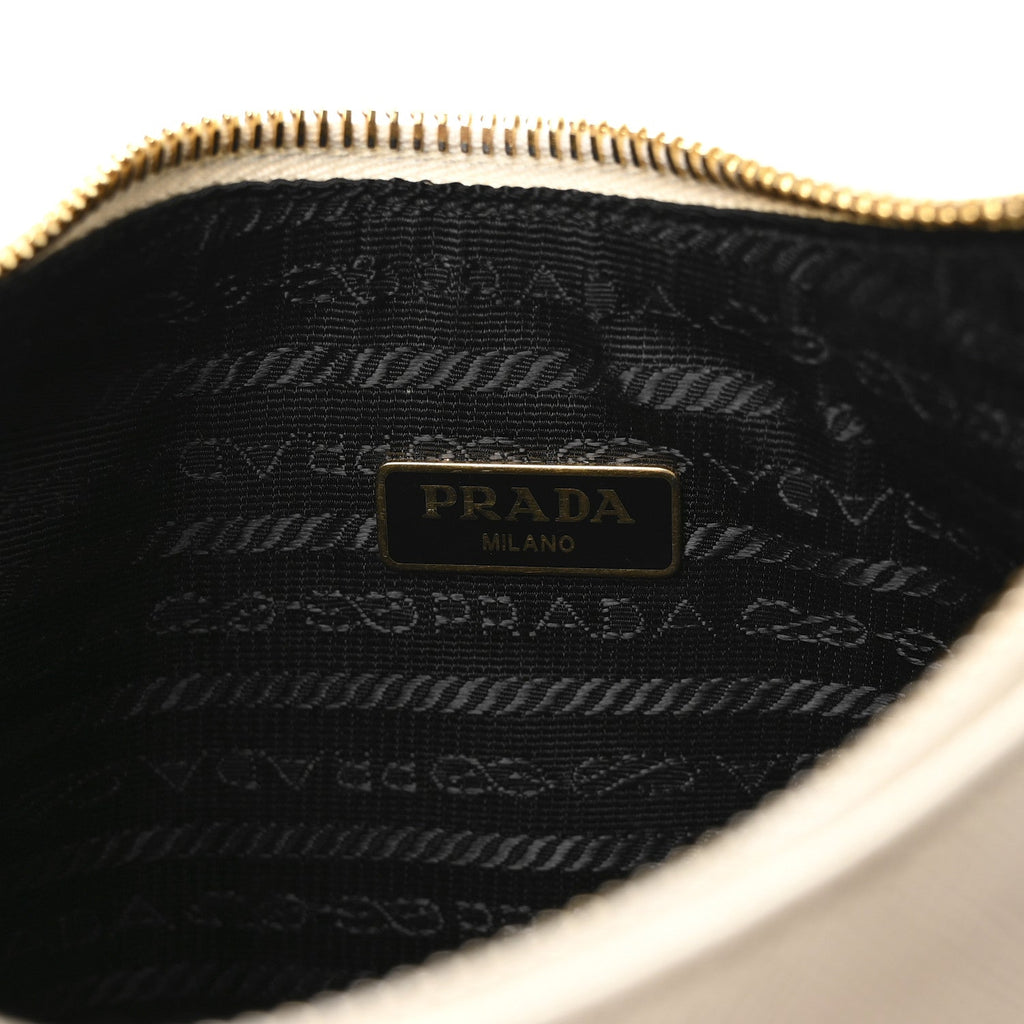 Saffiano Re-Edition 2005 Shoulder Bag White