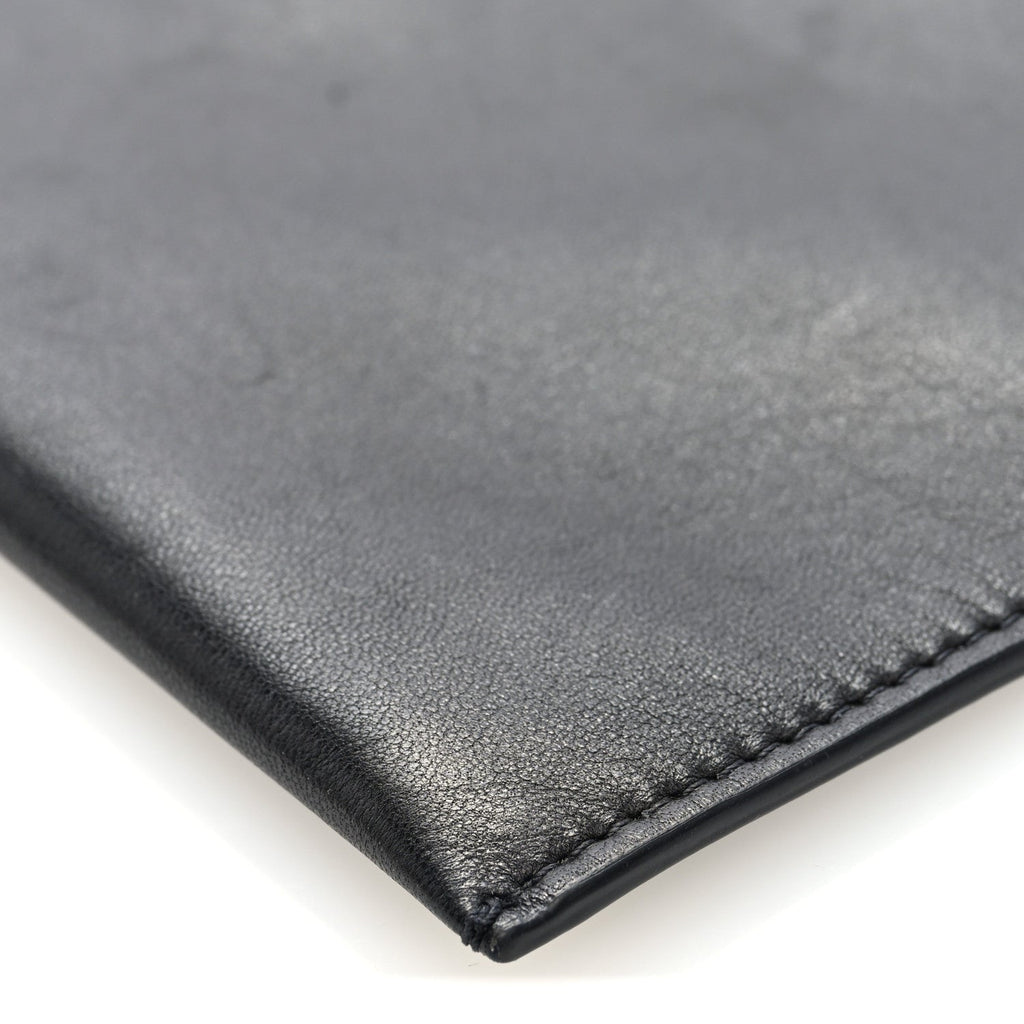 Vegetable Calfskin Medicine Pouch Black
