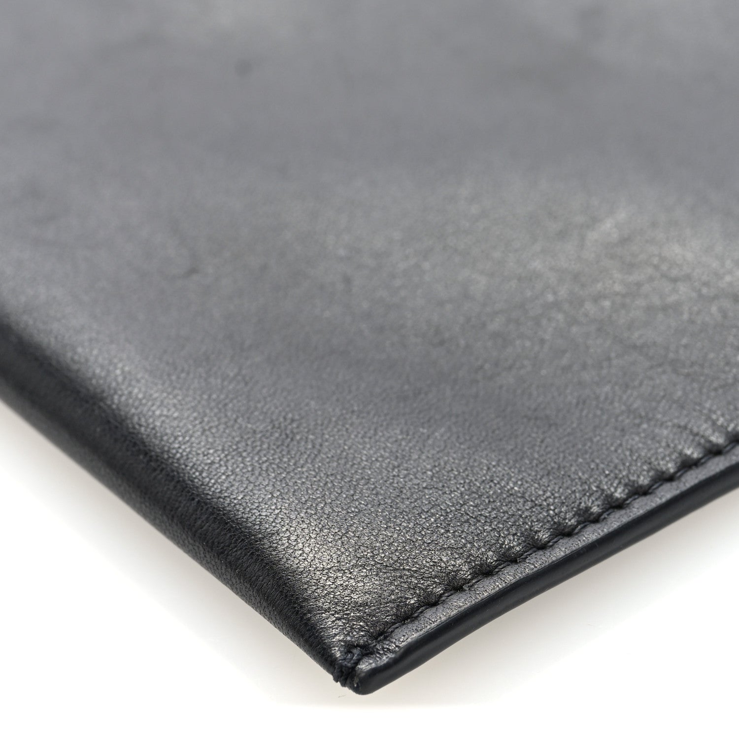 Vegetable Calfskin Medicine Pouch Black