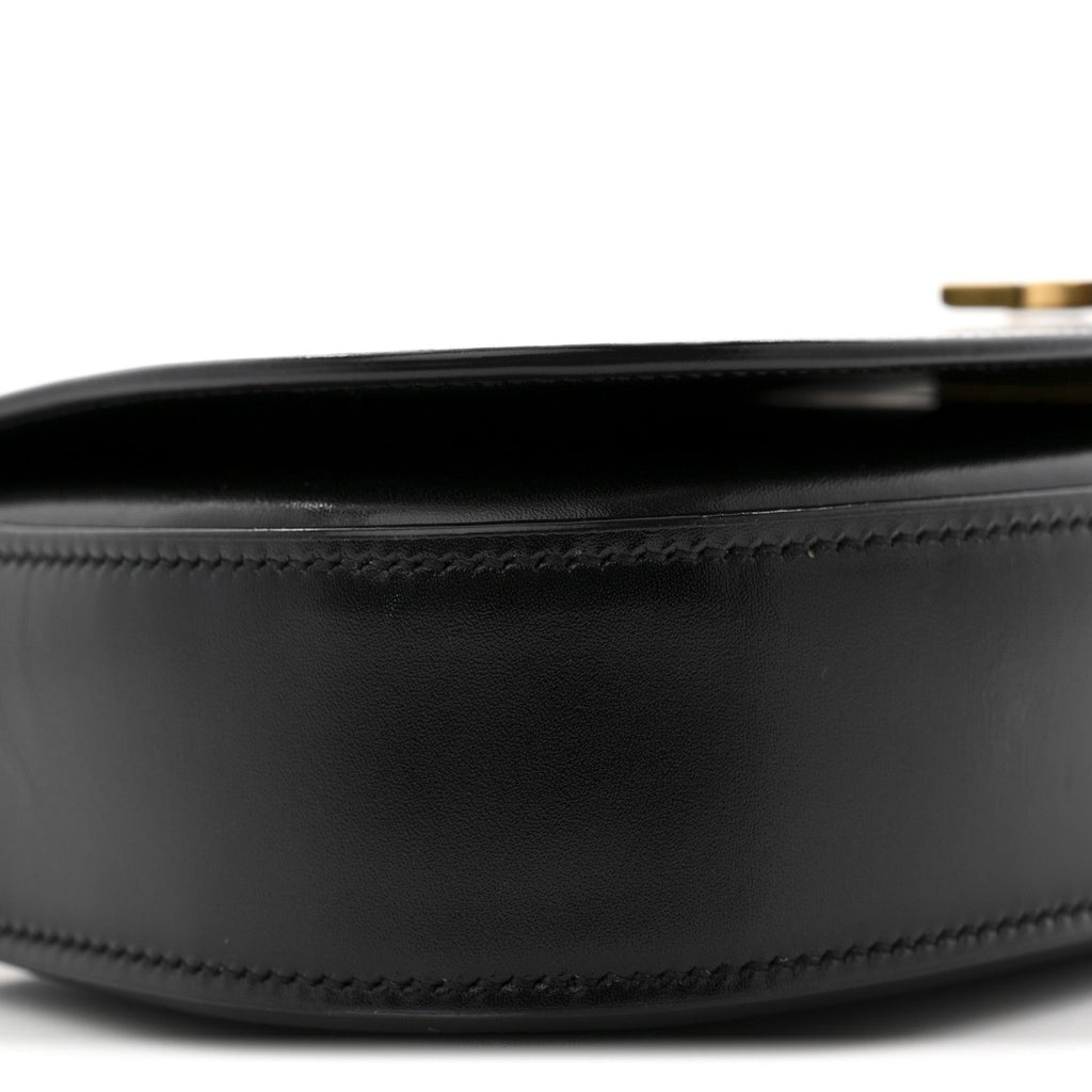 Box Calfskin Mini Voltaire Shoulder Bag Black