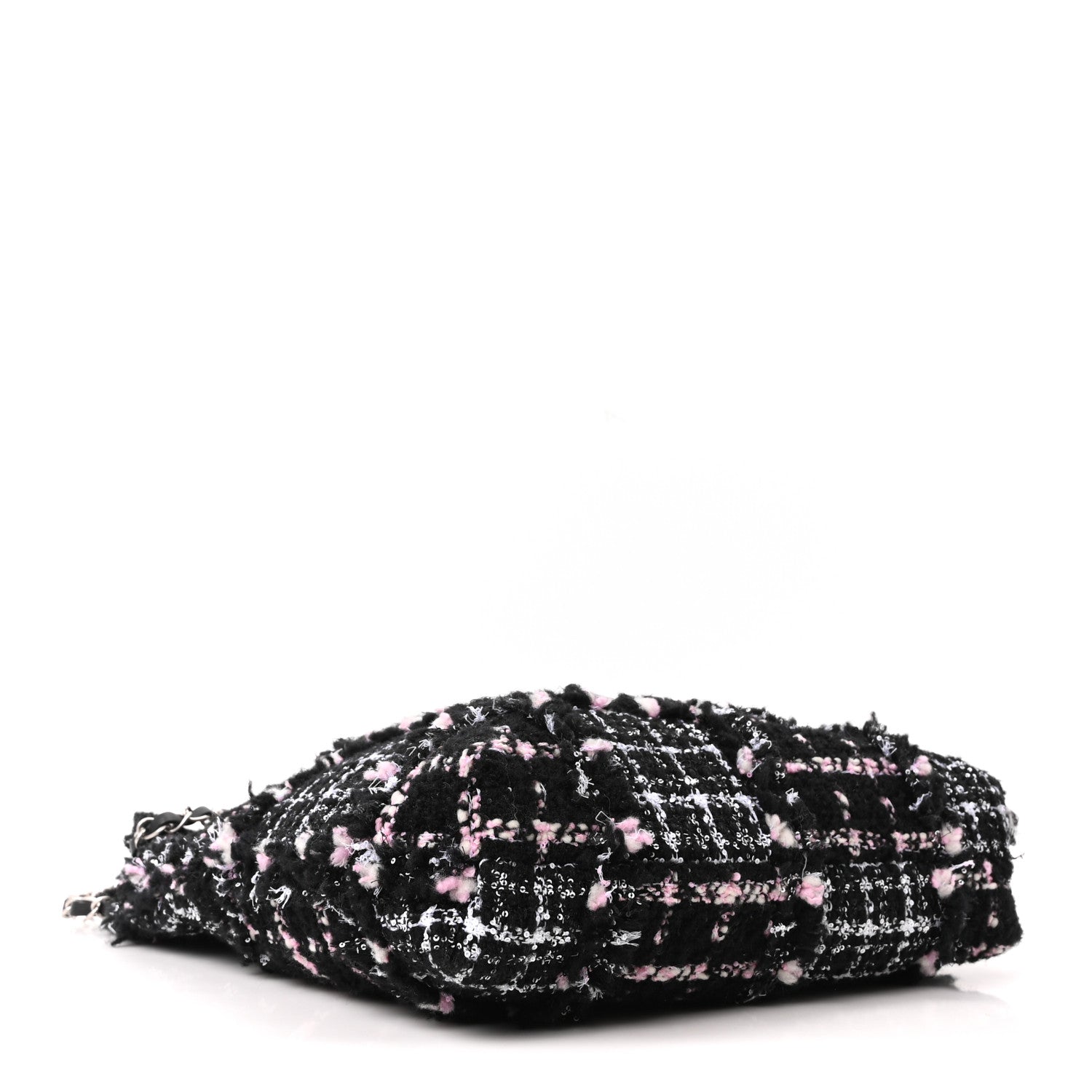 Tweed Patchwork Quilted Small Chanel 22 Black Pink White