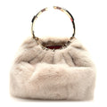 Mink Fur Clutch Pink