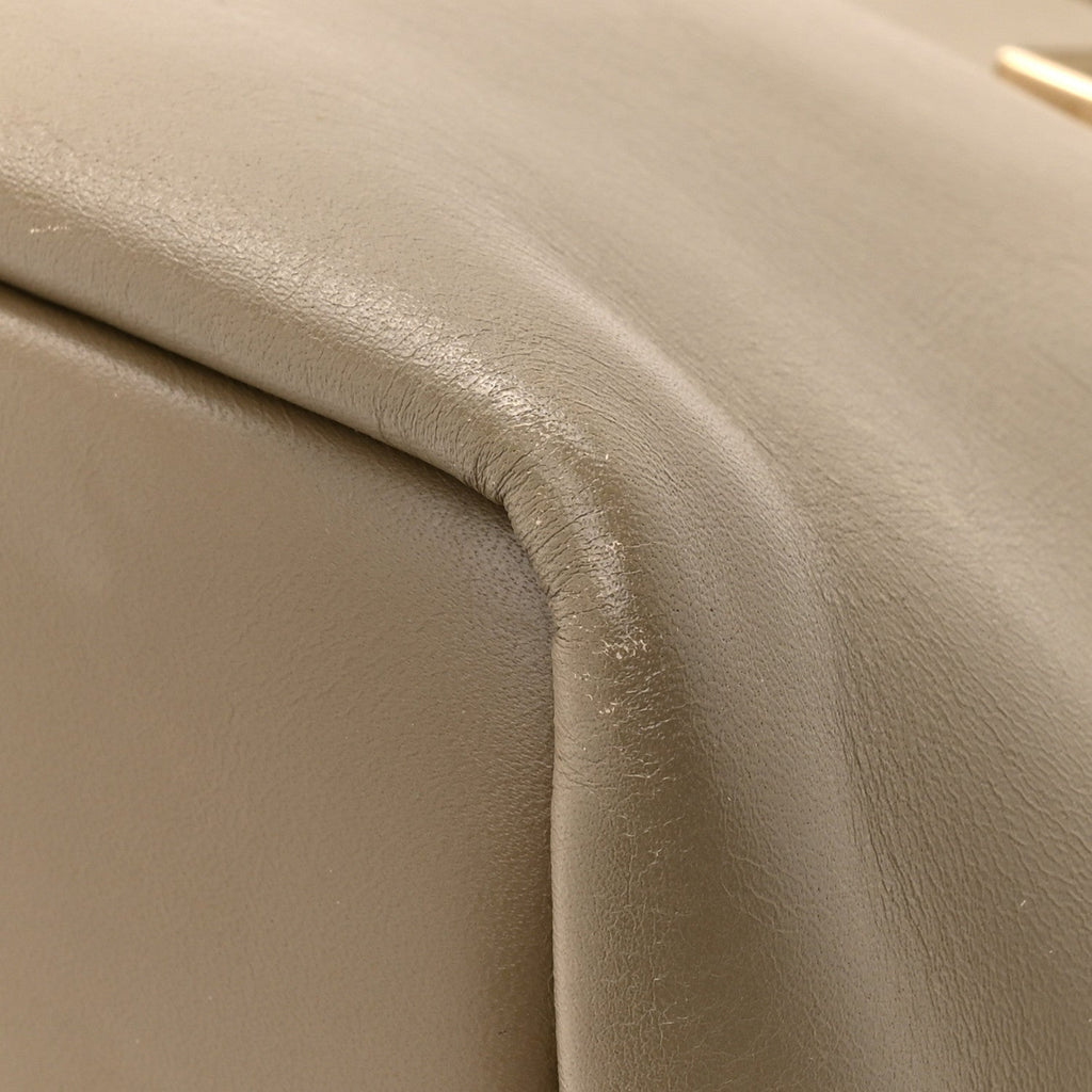 Smooth Calfskin Mini Baylee Tote Cashmere Grey