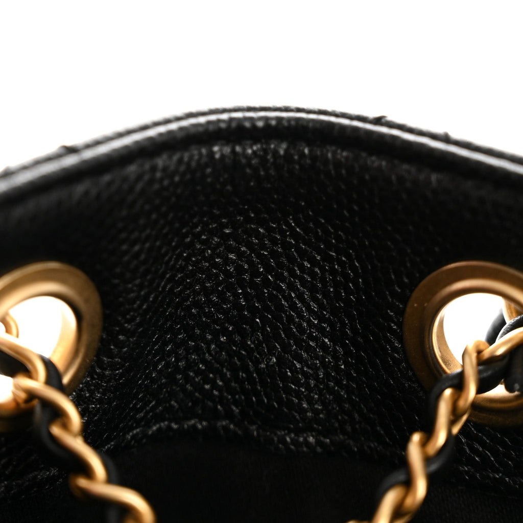 Caviar Quilted Small Chanel 25 Handbag Black