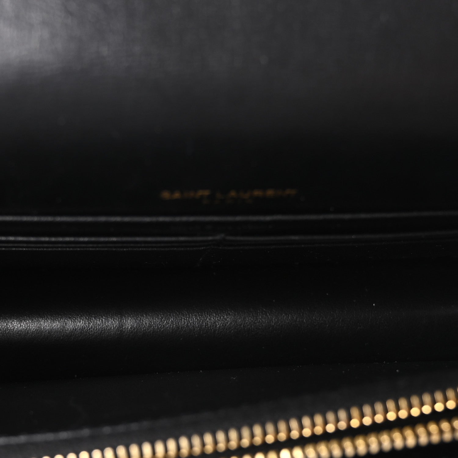 Calfskin Monogram Sunset Chain Wallet Black
