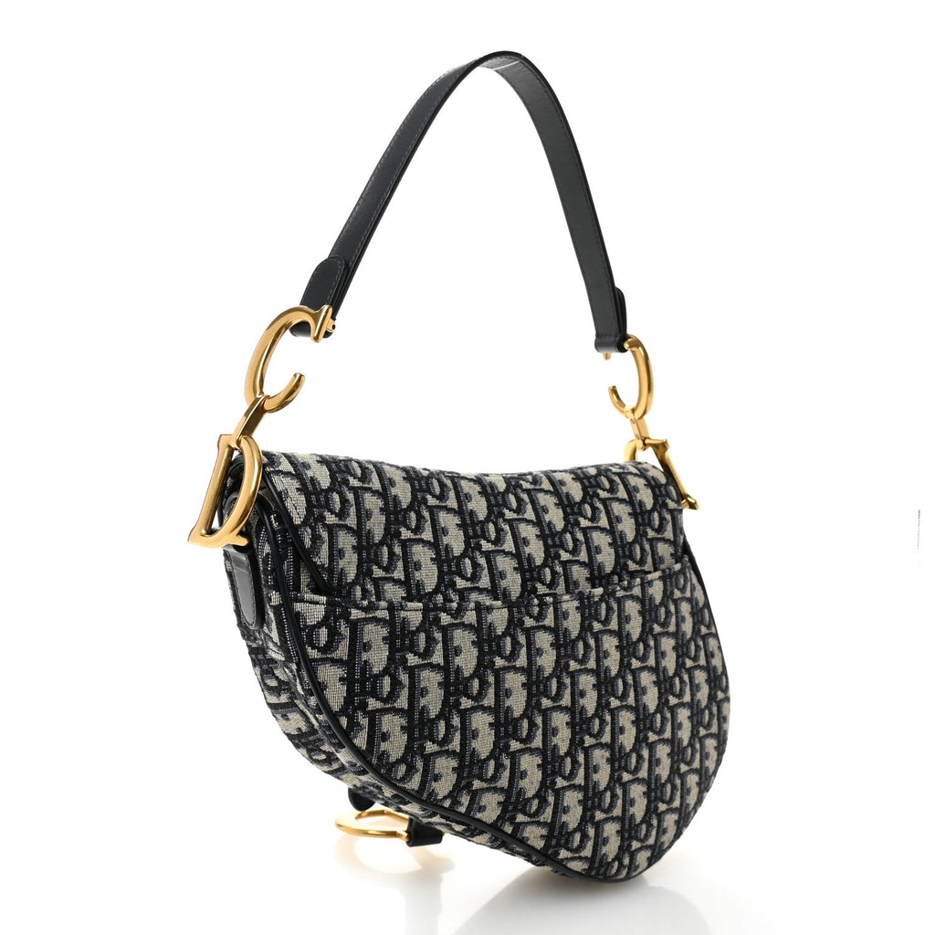 Oblique Saddle Bag Blue