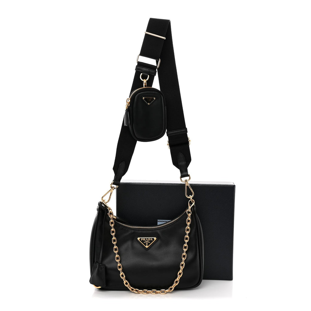 Vitello Re-Edition 2005 Shoulder Bag Black