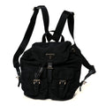 Tessuto Nylon Saffiano Small Backpack Black