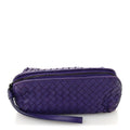 Nappa Intrecciato Cosmetic Wristlet Purple