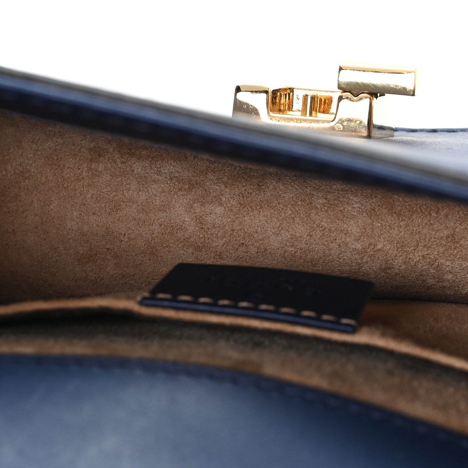 Calfskin Mini Sylvie Chain Shoulder Bag Blue Agata