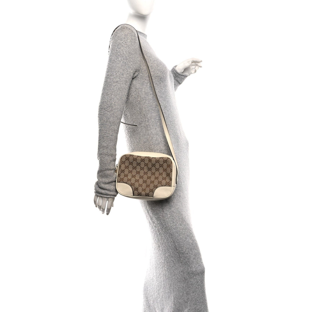 Monogram Dollar Calfskin Mini Bree Messenger Bag Beige Ebony Avoire