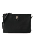 Grained Calfskin Peyton TB Crossbody Bag Black