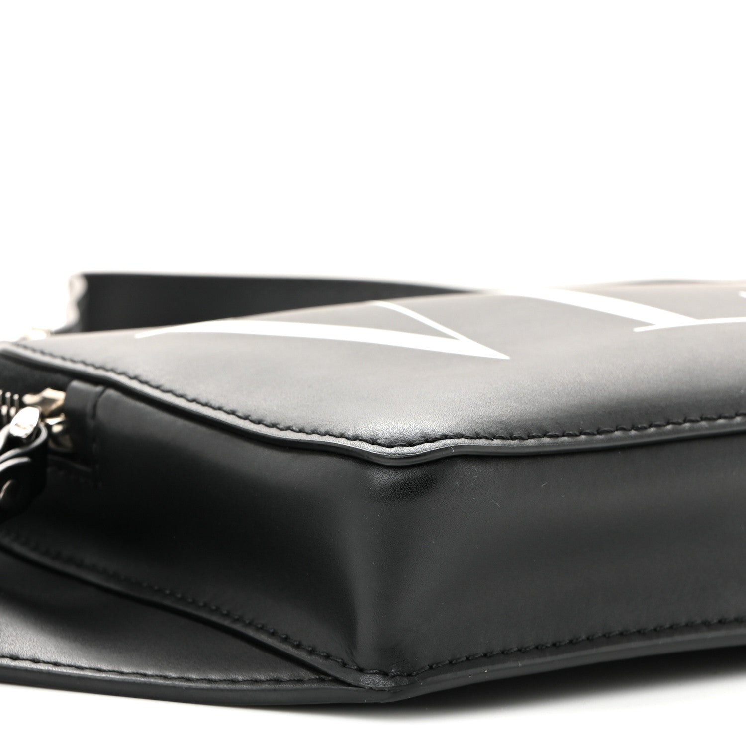 Calfskin VLTN Belt Bag Black White