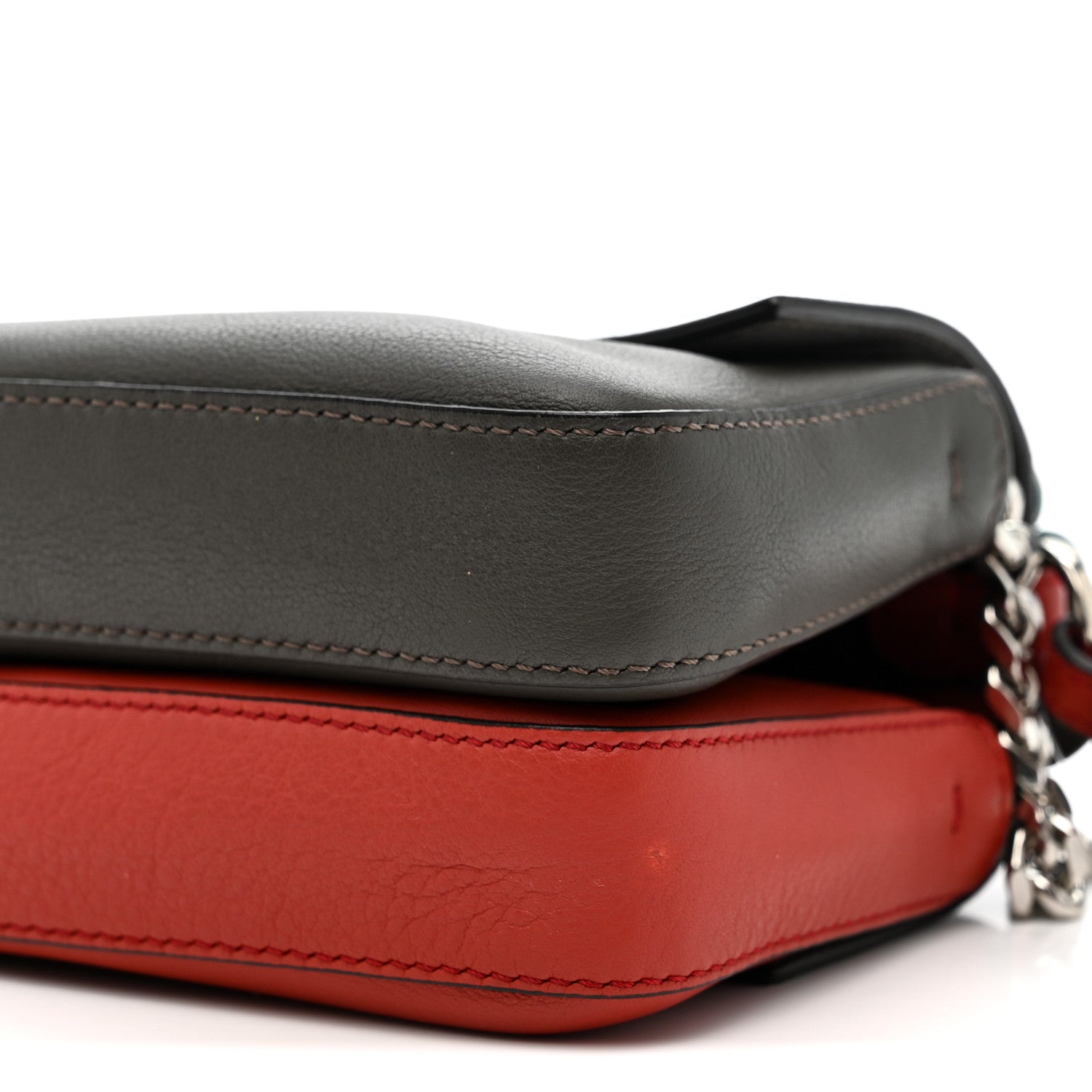 Vitello Dolce Flowerland Bi-Color Studded Micro Double Baguette Bloody Mary Carbone