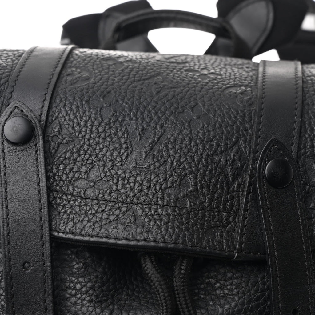 Taurillon Monogram Christopher PM Backpack Black