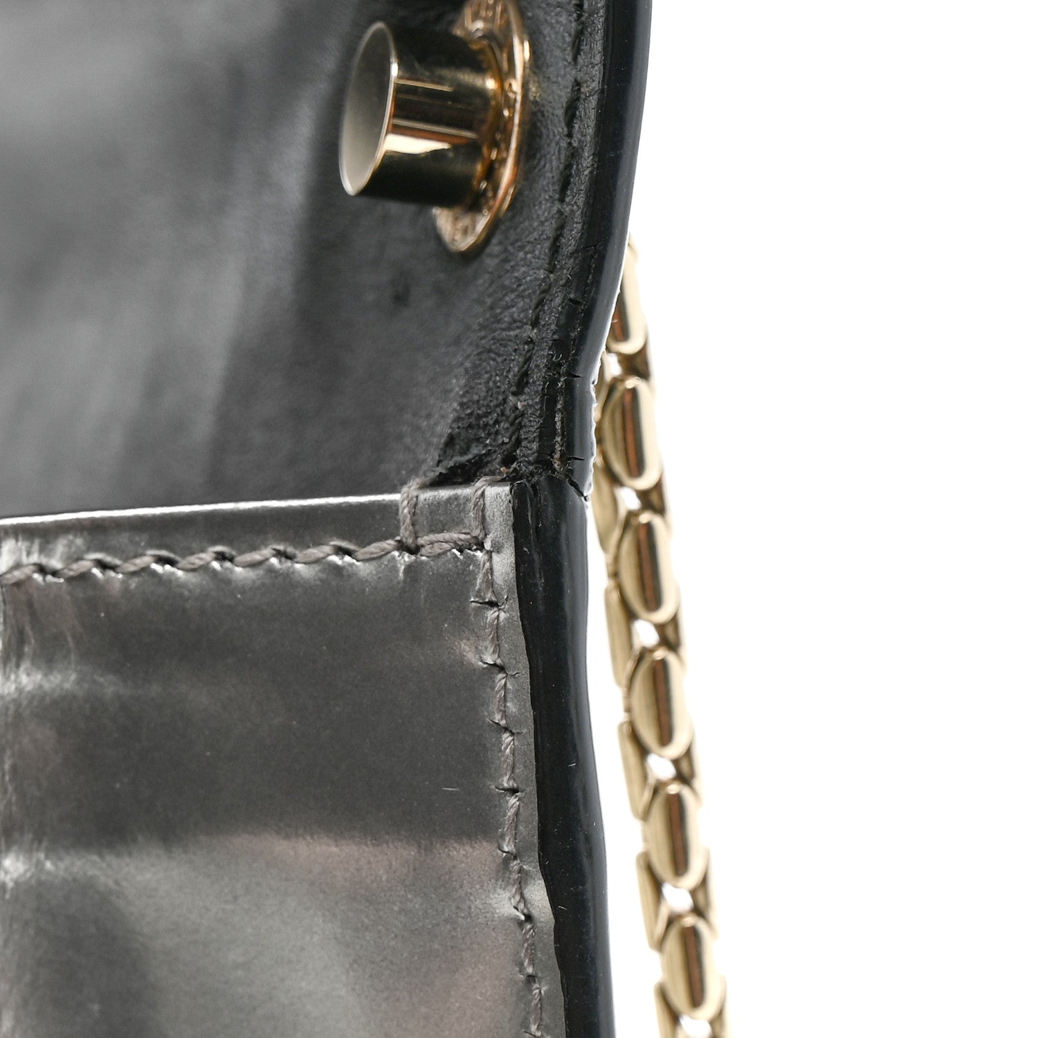 Metallic Calfskin Serpenti Forever Small Shoulder Bag Silver