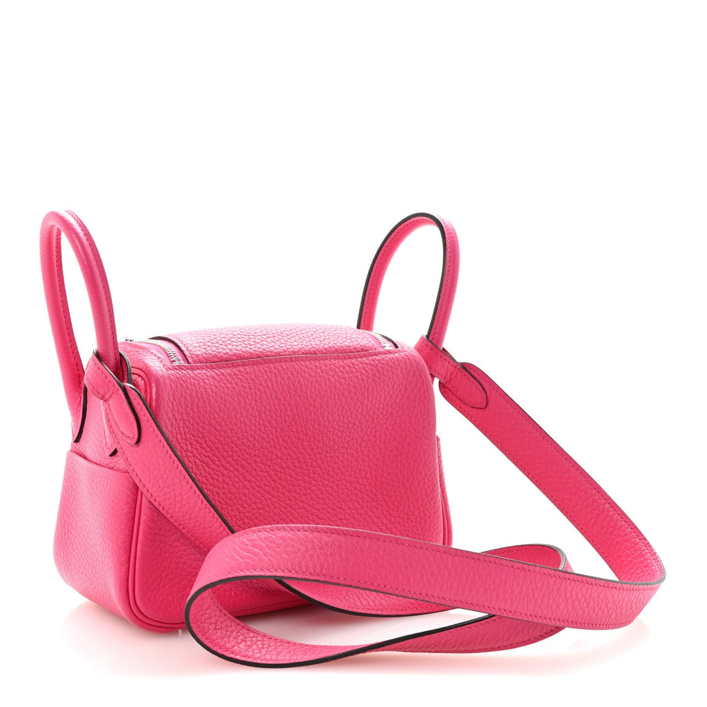 Taurillon Clemence Mini Lindy 20 Rose Extreme