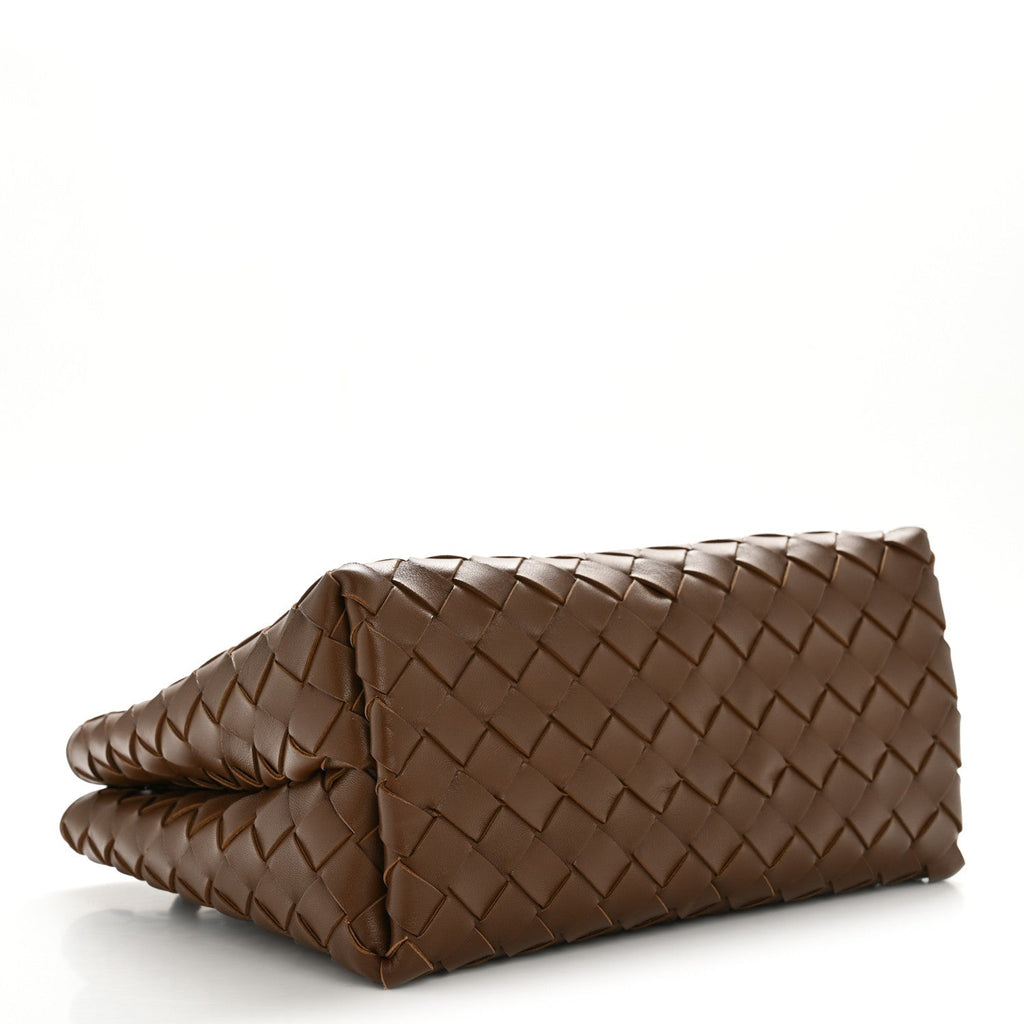 Nappa Intrecciato Small Andiamo Shoulder Bag Cognac