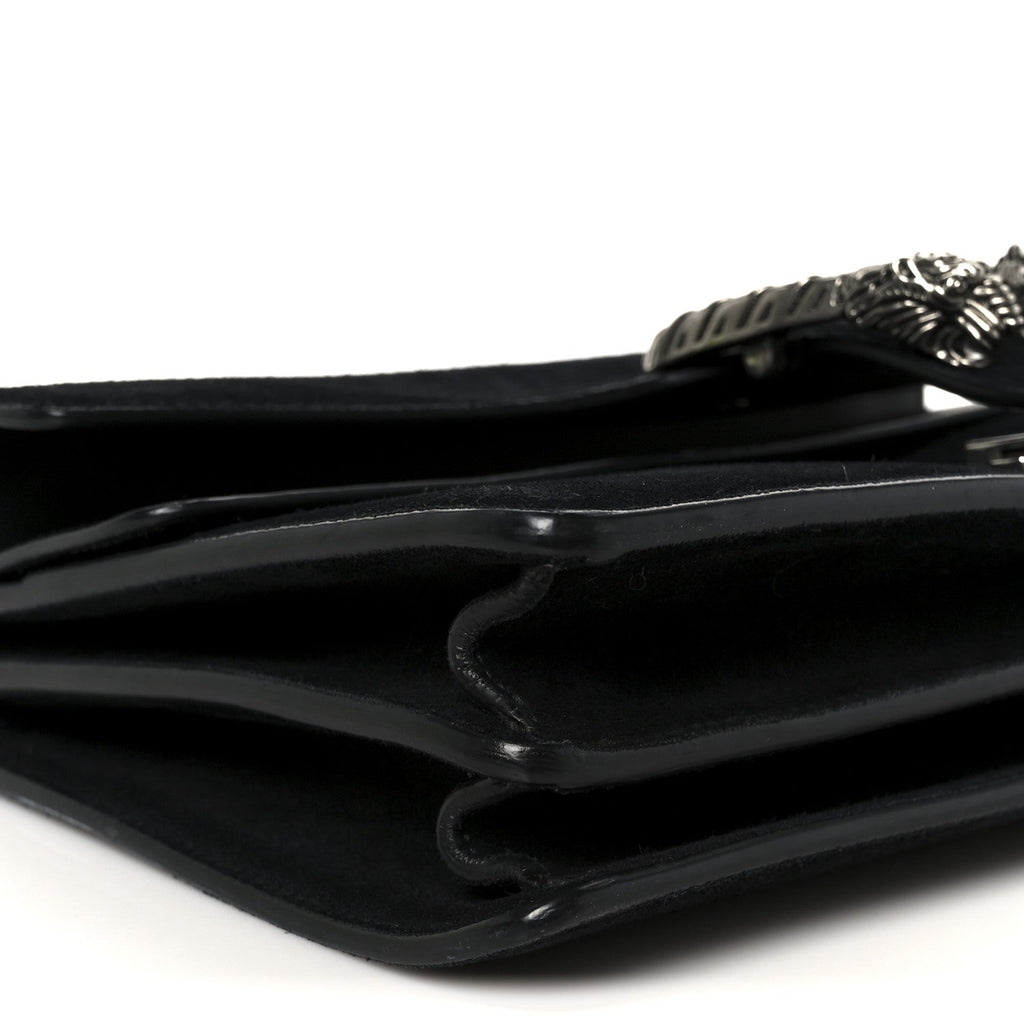 Suede Small Dionysus Shoulder Bag Black