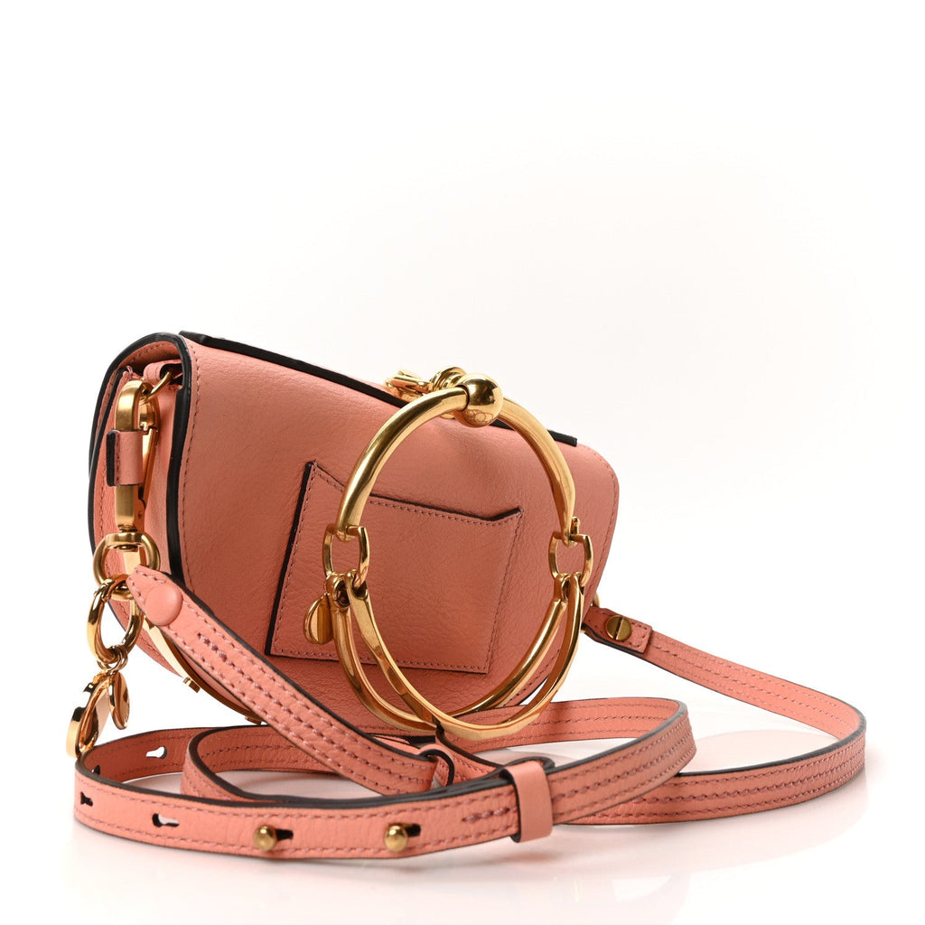 Calfskin Small Nile Bracelet Minaudiere Bag Ideal Blush
