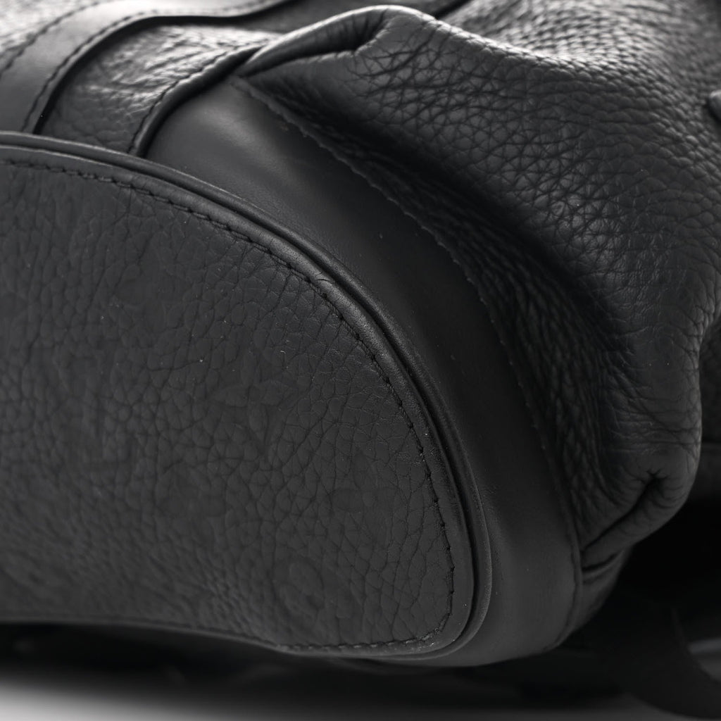 Taurillon Monogram Christopher PM Backpack Black