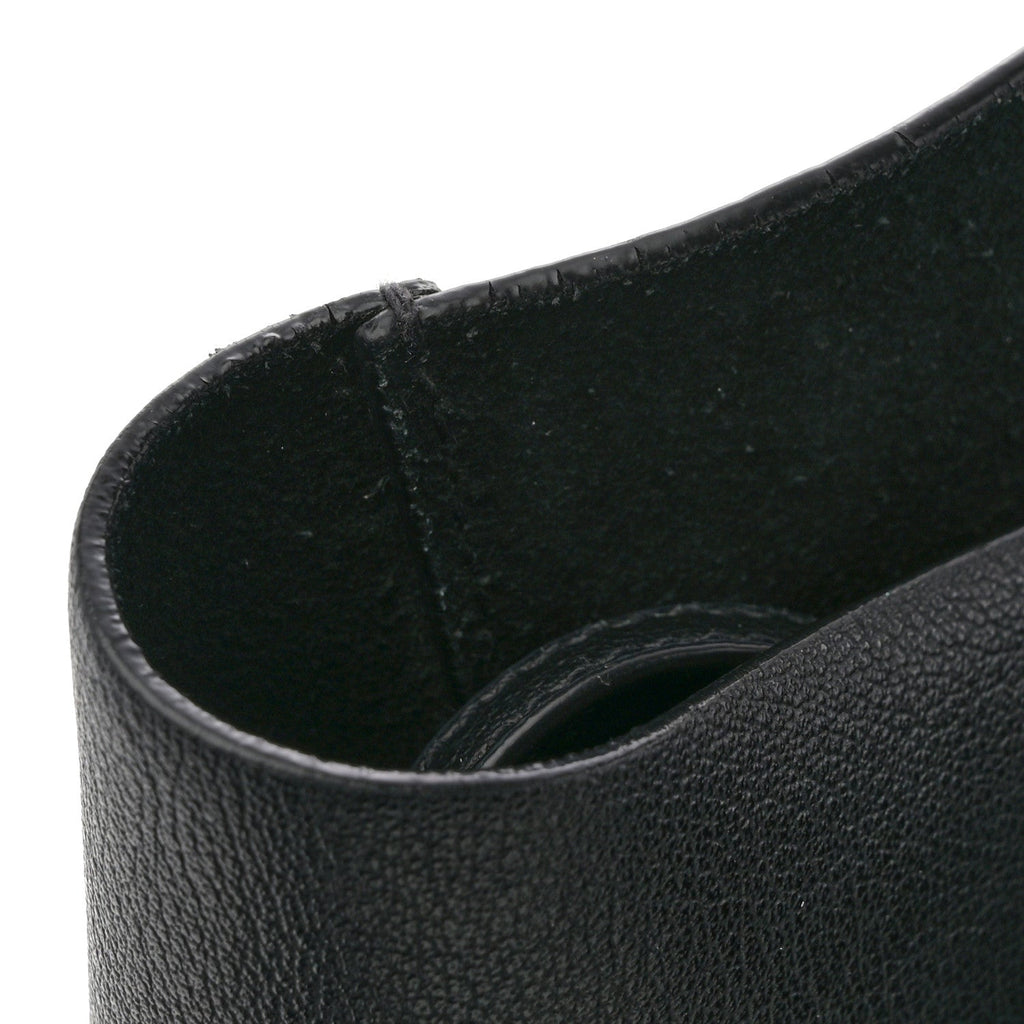 Calfskin Large Shopping Tote Black