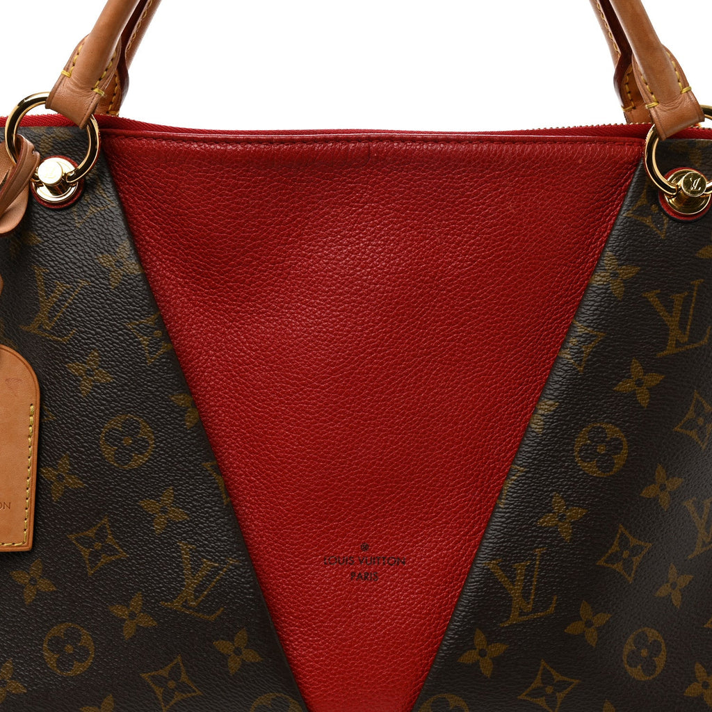 Monogram V Tote MM Cherry