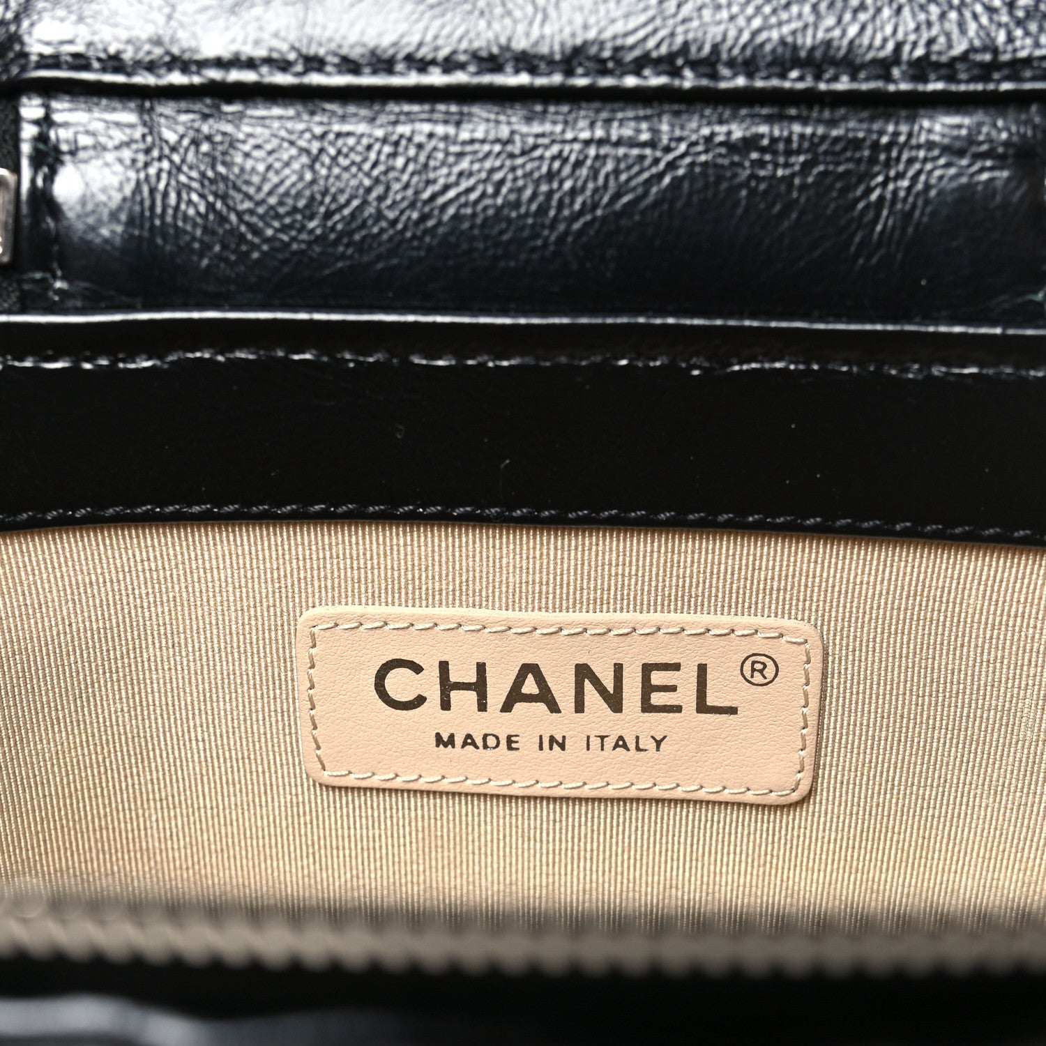 Calfskin Raffia Small Vanity Case Bag Black Beige