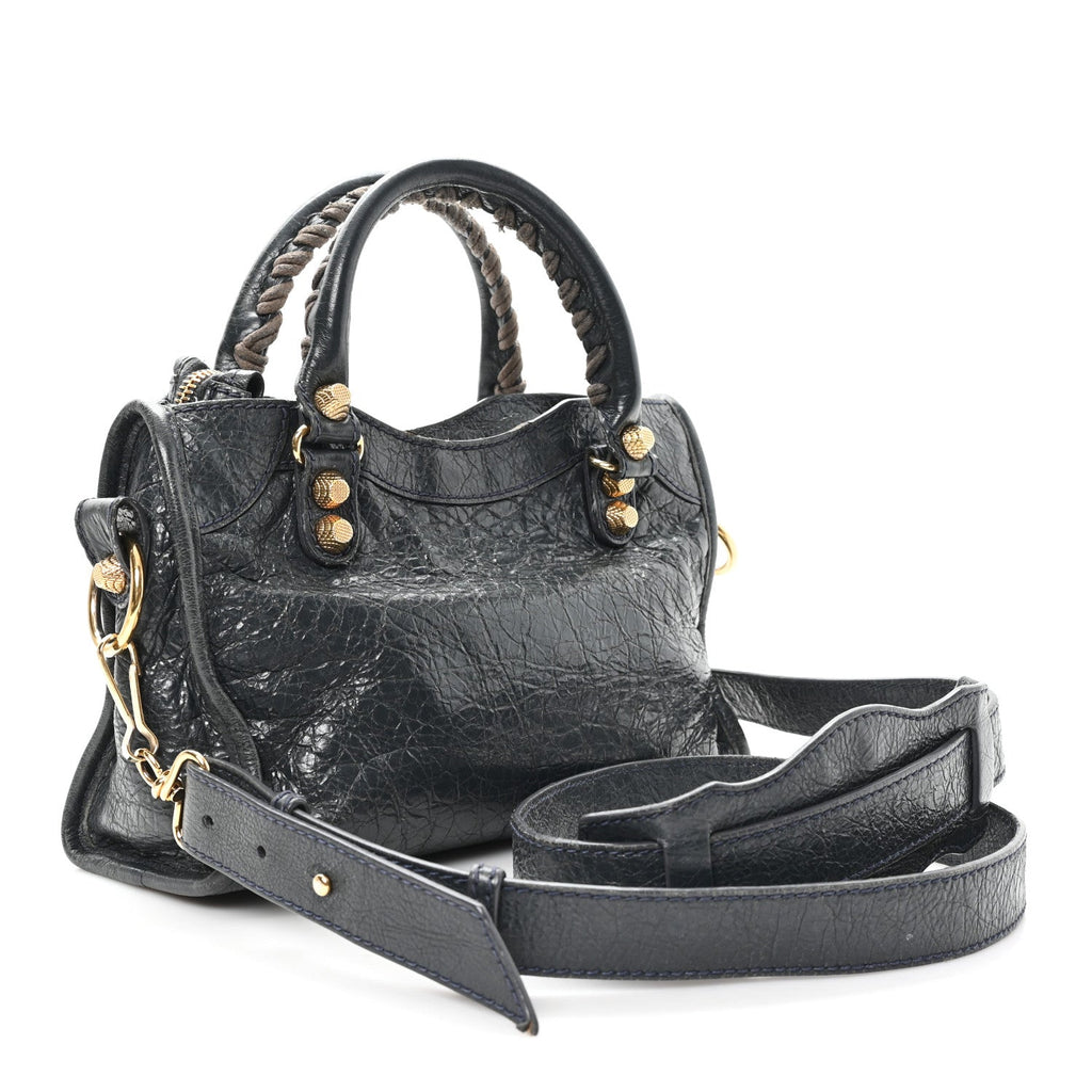 Agneau Giant 12 Gold Hardware Mini City Anthracite